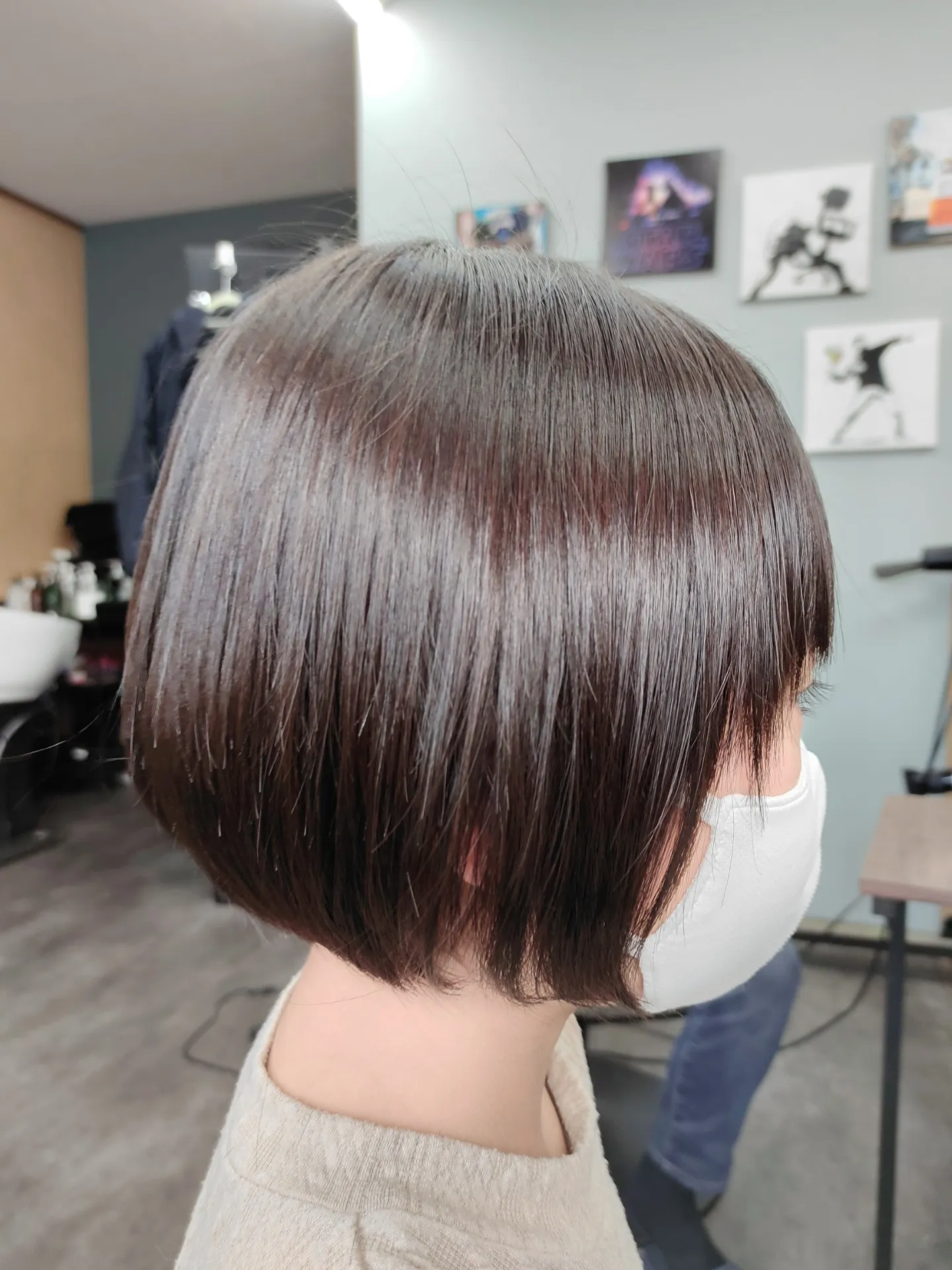 ショートボブ 美容室 糟屋